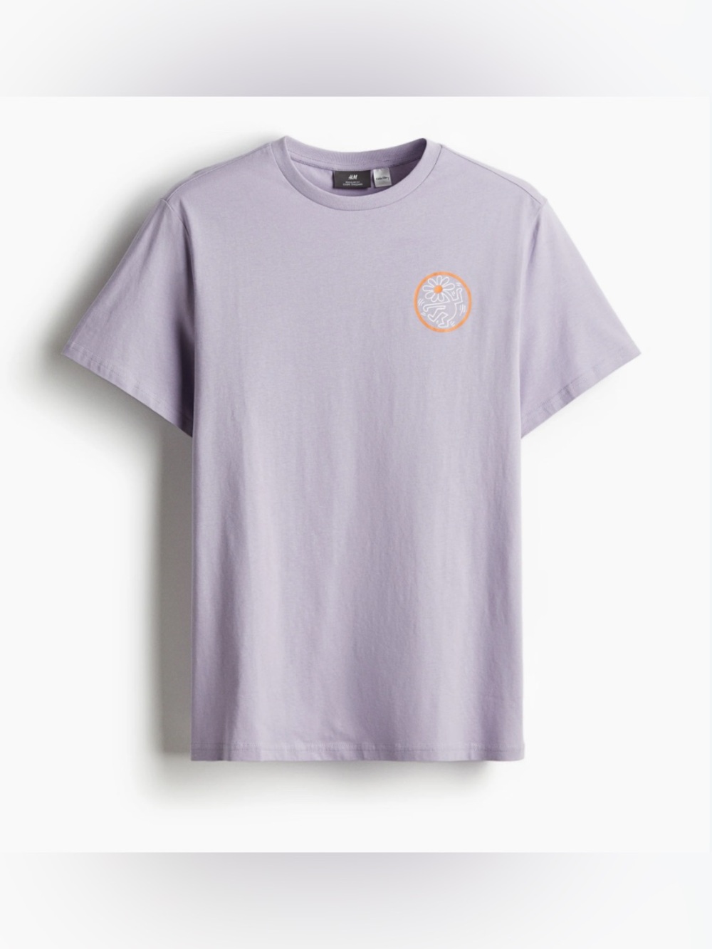 H&M Men’s Keith Haring Graphic Short Sleeve Tee in Purple Size XL